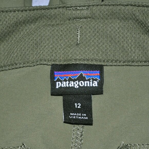 Patagonia Worn Wear Shorts Women's Size 12 Green - Picture 3 of 11
